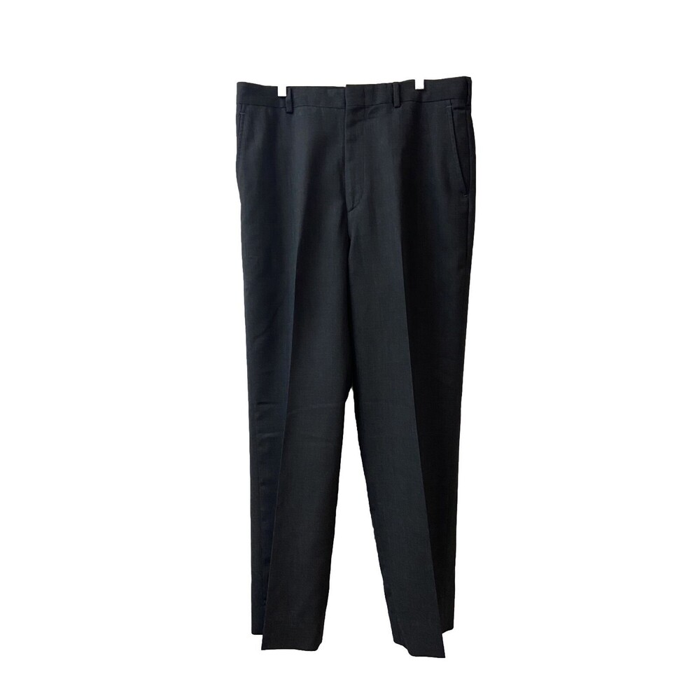 Vintage Huntington Pants Pants Size 38 Black Wool Straight Leg Made in The USA